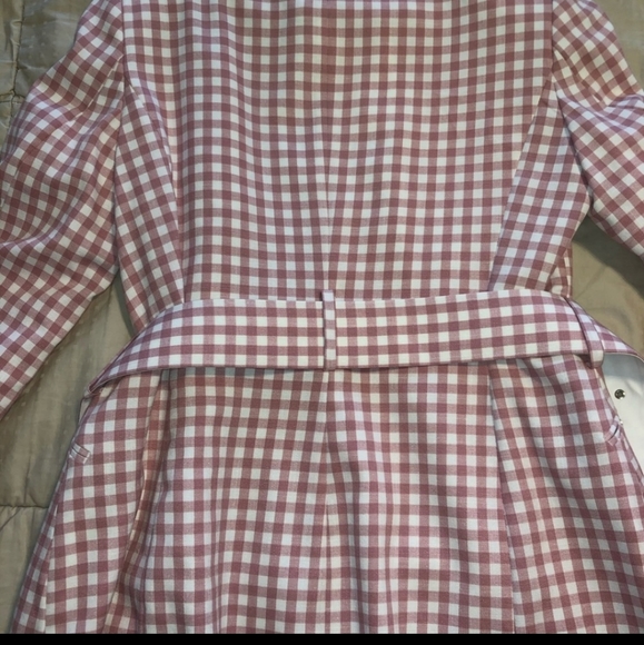 *Final Price* NWT Zara Pink White Checkered Blazer - Picture 11 of 11